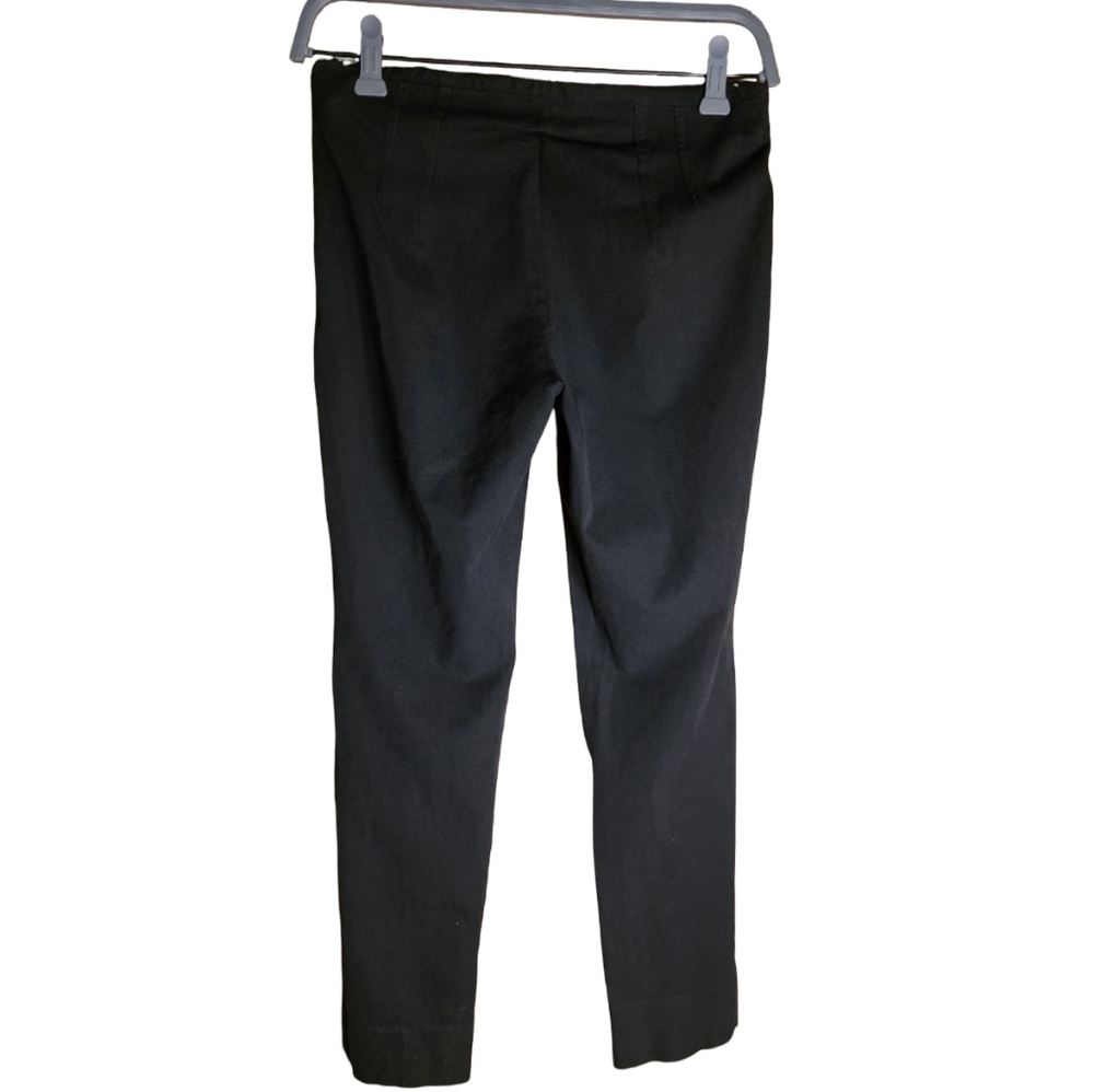 Theory Black “Bistretch” Cropped Pants • Size 4 • Made in USA